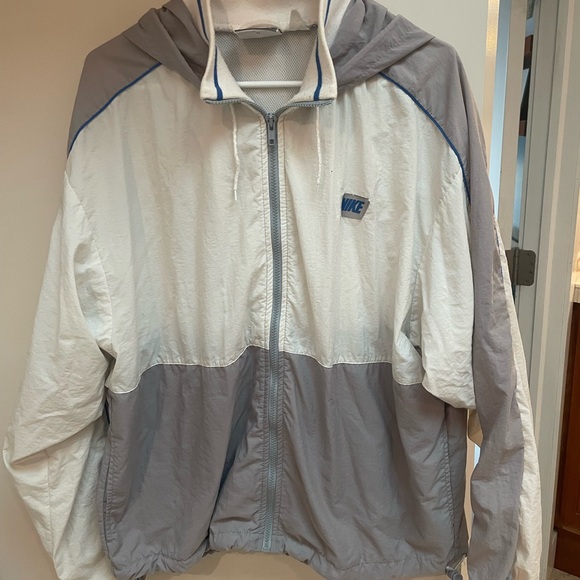 Vintage Nike Grey/White Top/Bottom Tennis Track Suit L - Picture 4 of 9